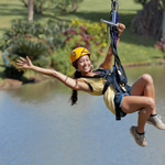 guide on the zip line adventure